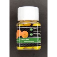 Плаваюча наживка, силіконова, в діпі, EOS, Кулька, 10мм, 25шт/уп, Банан, помаранчевий